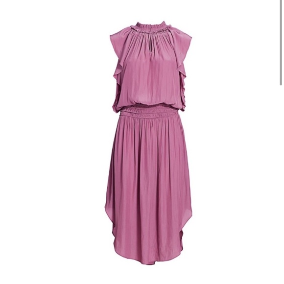 Ramy Brook Wren Flutter Sleeve Dress Mauve size XS - Picture 10 of 12